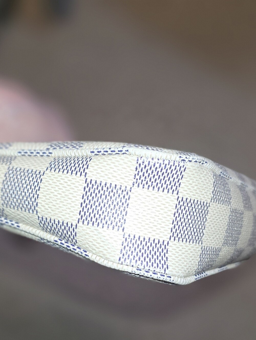 2013 NM LOUIS VUITTON AZUR POCHETTE ACCESSOIRIES CA0183 EXCELLENT - Picture 7 of 16